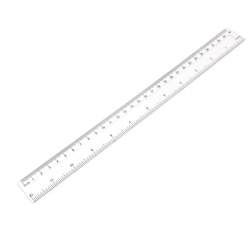 

Пластик линейка 12 дюймов Стандартный/метрические линейки прямая Линейка, измерительный инструмент для студент, школа, офис 30 см