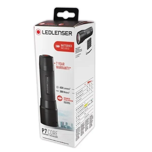 Lantern led LED Lenser P7 core 450 LM rechargeable battery | Освещение