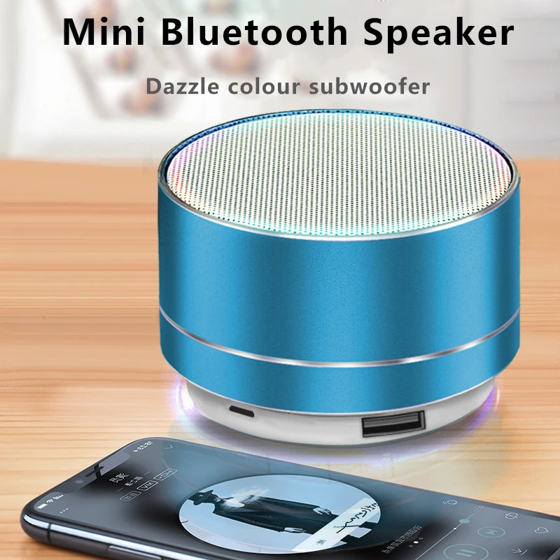 Bluetooth колонка беспроводной стереосабвуфер звуковая поддержка tf карты цветной