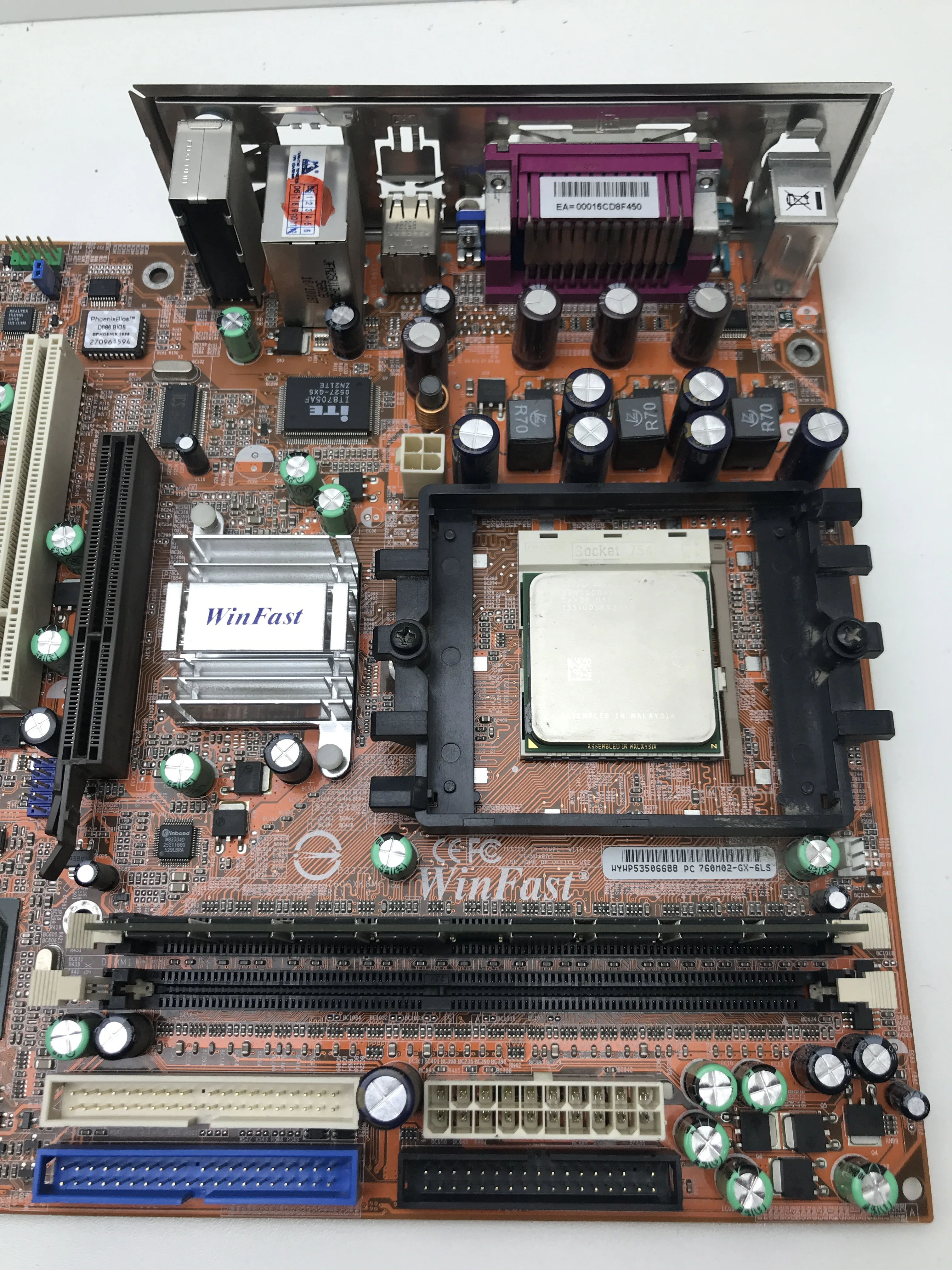 Материнская плата Winfast 760M02-GX-6LS +CPU +RAM Socket 754 |