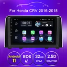 9 дюймов 2 din для Хонда сrv CR-V 2016 2017 Android 11 передний бампер автомобиля dvd мультимедийный плеер, Wi-Fi, bluetooth, gps-навигации quad core