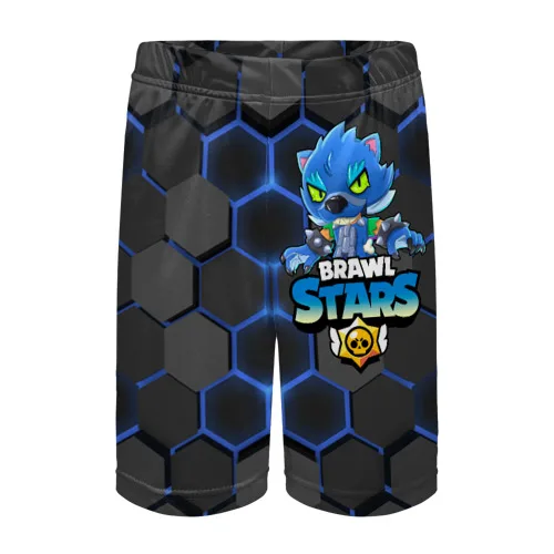 Детские спортивные шорты 3D Leon Wolf | Мать и ребенок