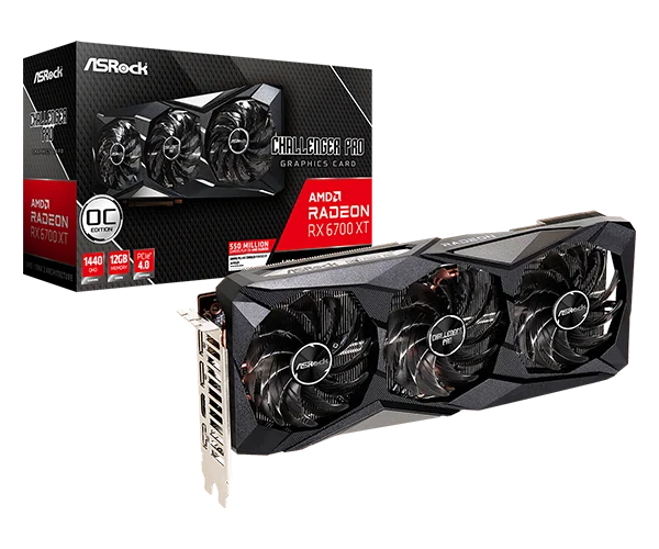 Online AsRock AMD Radeon RX 6700 XT Challenger Pro 12GB OC GDDR6