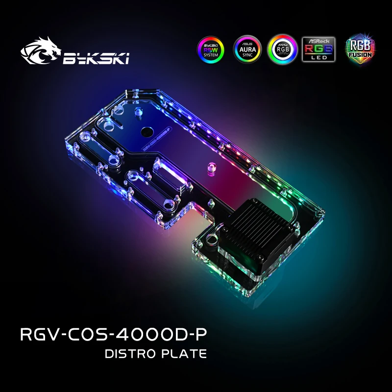 Bykski RGV-COS-4000D-P Distro Plate For CORSAIR 4000D Case Waterway Board CPU/GPU Water Cooling Block Support DDC Pump | Компьютеры и