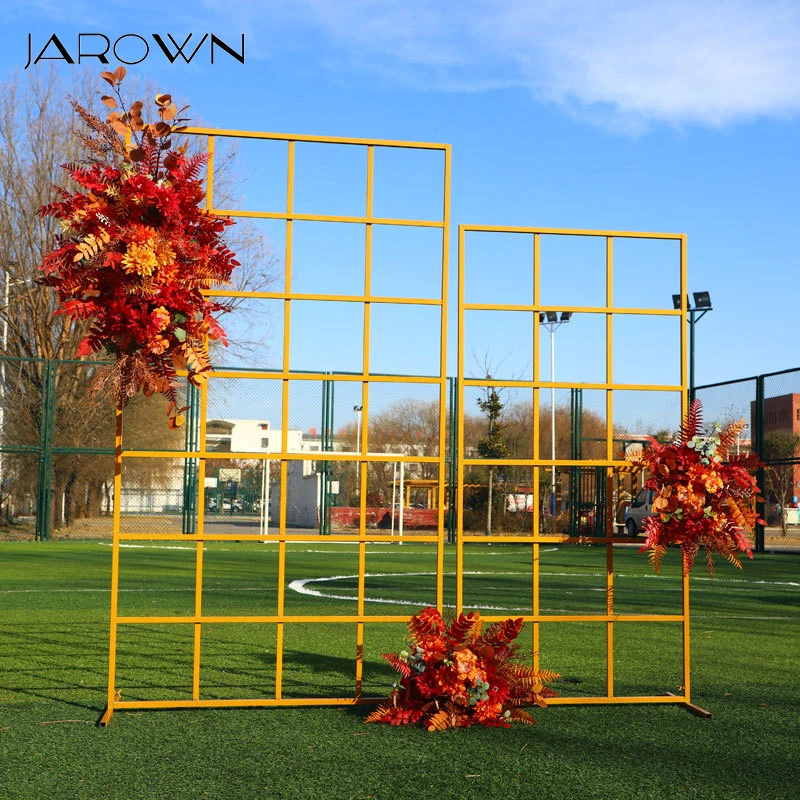 

JAROWN Wedding Arch Flower Stand Wrought Iron Backdrop Stand Decoration Props Ceremony Party Background Stage Scene Screen