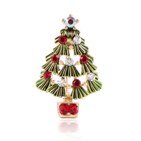 christmas tree hollow brooch for women colorful creative womens pins brooches jewelry coat dress party accessories gift winter
