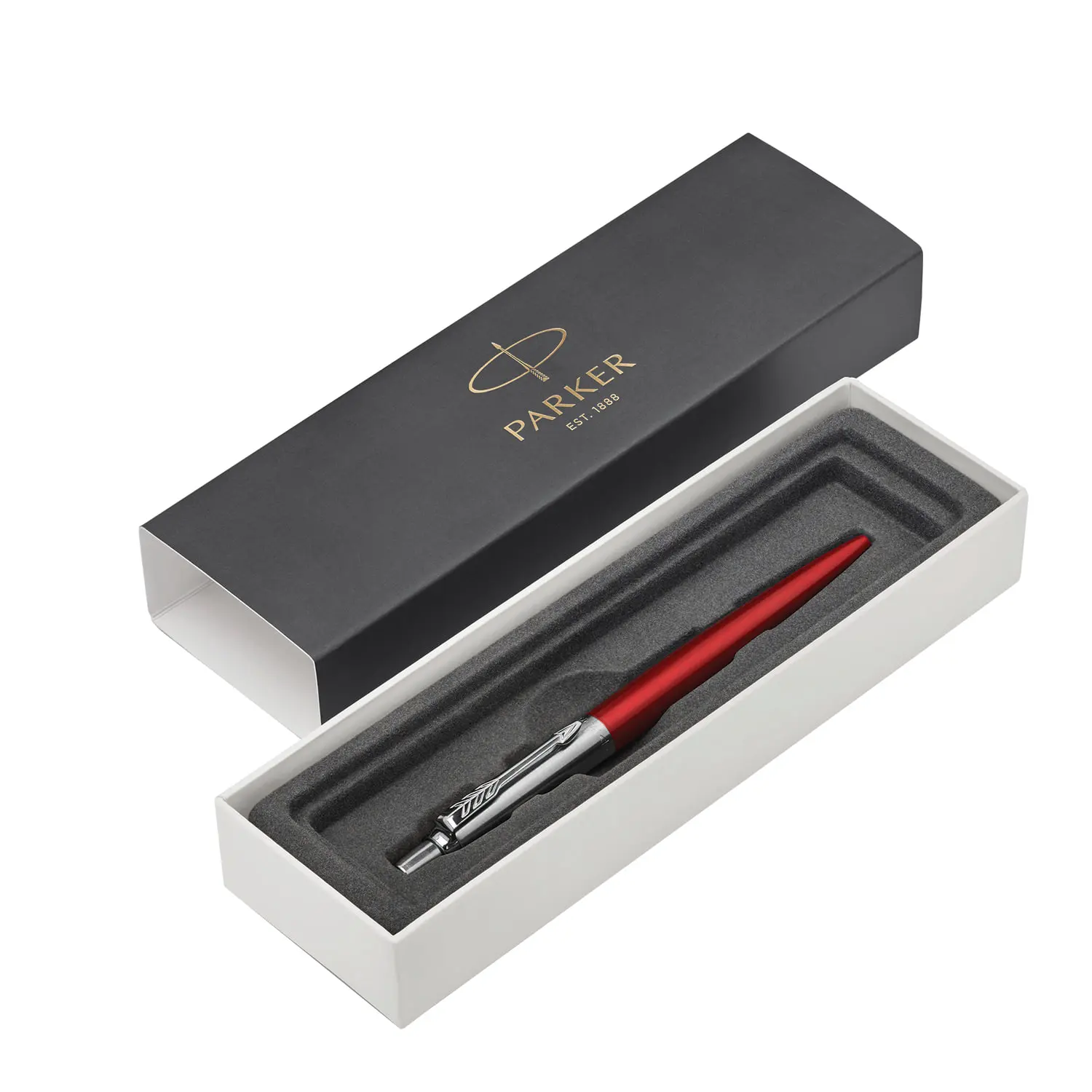 Ручка шариковая Parker &quotJotter Core Kensington Red CT&quot корпус красный хромированные детали