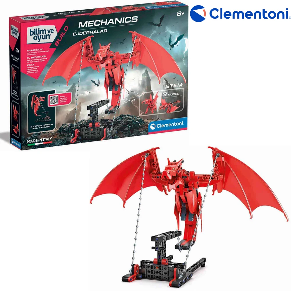 

Clementoni - 64958 Mechanics Lab Flying Dragon Toy For Children Gift For Kids Boy For Cars Lego Mechanic Original Dodge Charger