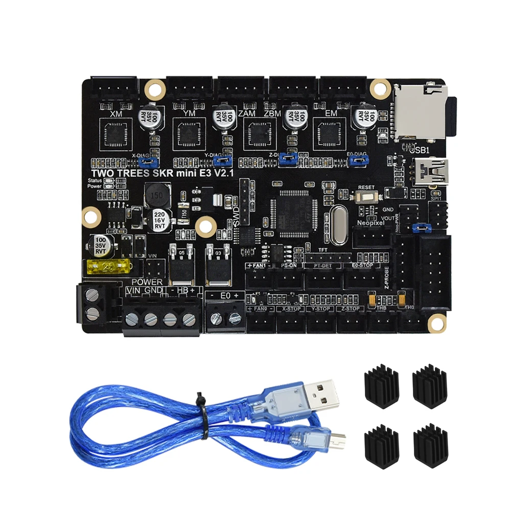 Плата управления Twotrees SKR MINI E3 V2.1 32 бит с TMC2209 UART детали для 3D-принтера Ender 3/5 V2 Pro