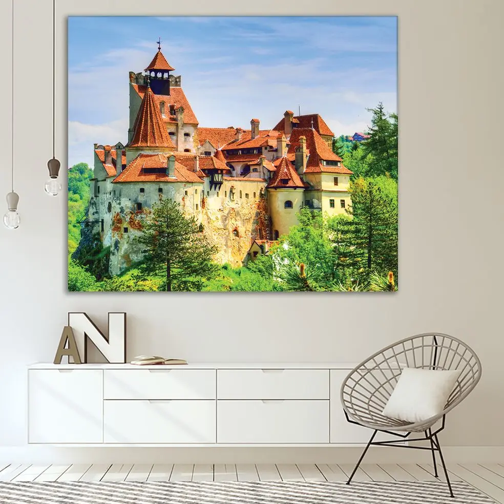 Гобелен средневековый замок брашова знаковая площадка Румыния миф о Дракуле