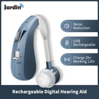 202s hearing aid rechargeable digital sound amplifier air conduction wireless headphones for deaf elderly ear care hearing aids