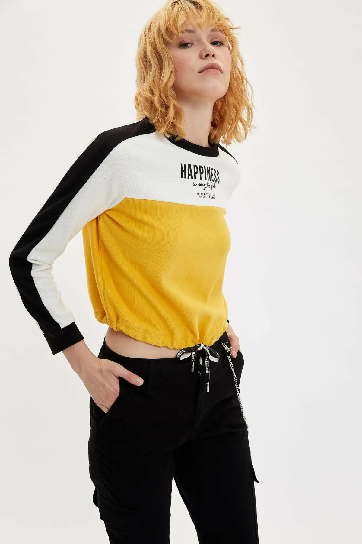 Дефакто Женская толстовка смешанные цвета женские белые черные желтые толстовки