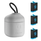 Быстрое зарядное устройство для аккумуляторов GoPro 9 10, 3 слота, хранилище батарей 1750 мАч, литий-ионный аккумулятор, чехол для телефона 10 дюймов, Экшн-камера