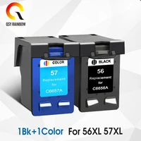 qsyrainbow replacement ink cartridge for hp 56 xl 1110 1200 1210 1210v 1215 1219 1310 1312 5550 5650 7760 9650 psc 1315 1350