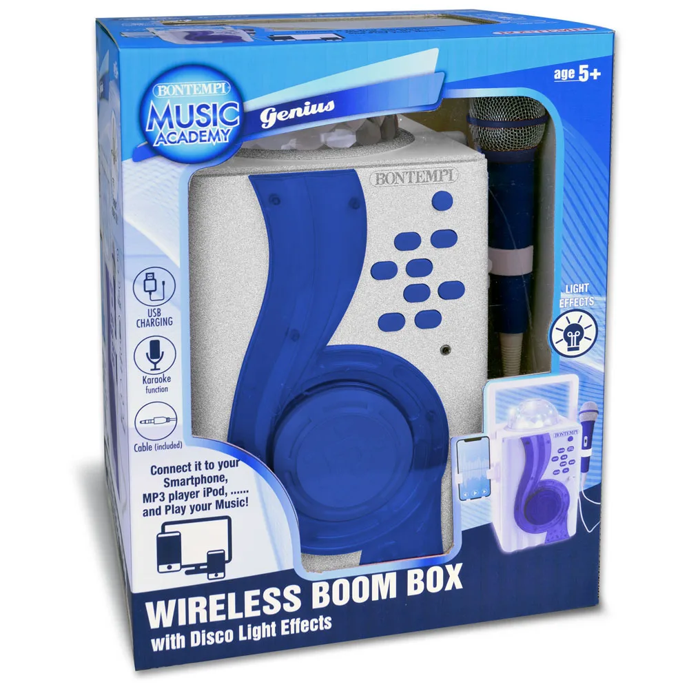 BONTEMPI 48 6100 BOOM BOX WIRELESS with 1 microphone echo effect | Игрушки и хобби