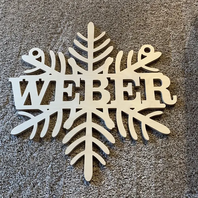 

Custom Snowflake Door Hanger, Christmas Decor, Christmas Decorations, Holiday Decor, Farmhouse Christmas, Rustic Christmas