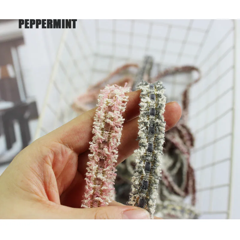 2 ярдов 16 мм твидовая тесьма бархатная плетеный кружевной аксессуар для шитья