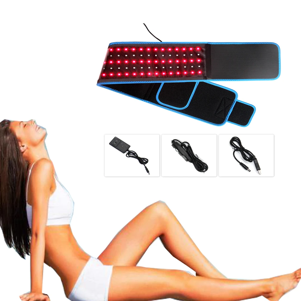 ADVASUN LED Light Therapy Pad Near Infrared and Red Light Therapy Belt Devices 660nm 850nm Large Pads Wearable Wrap Pain Relief