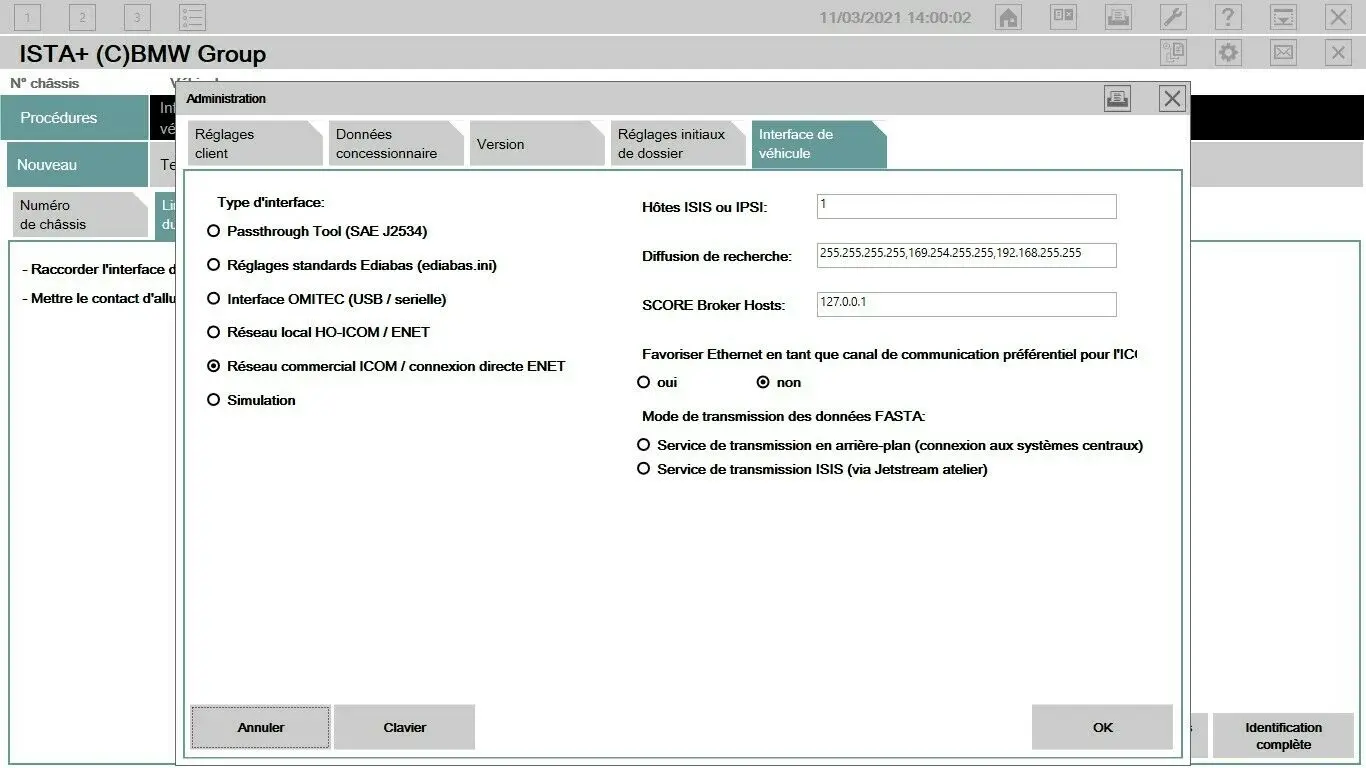 

BMW ISTA-D FR 4.28.32 d'Avril 2021 Complet en Franais