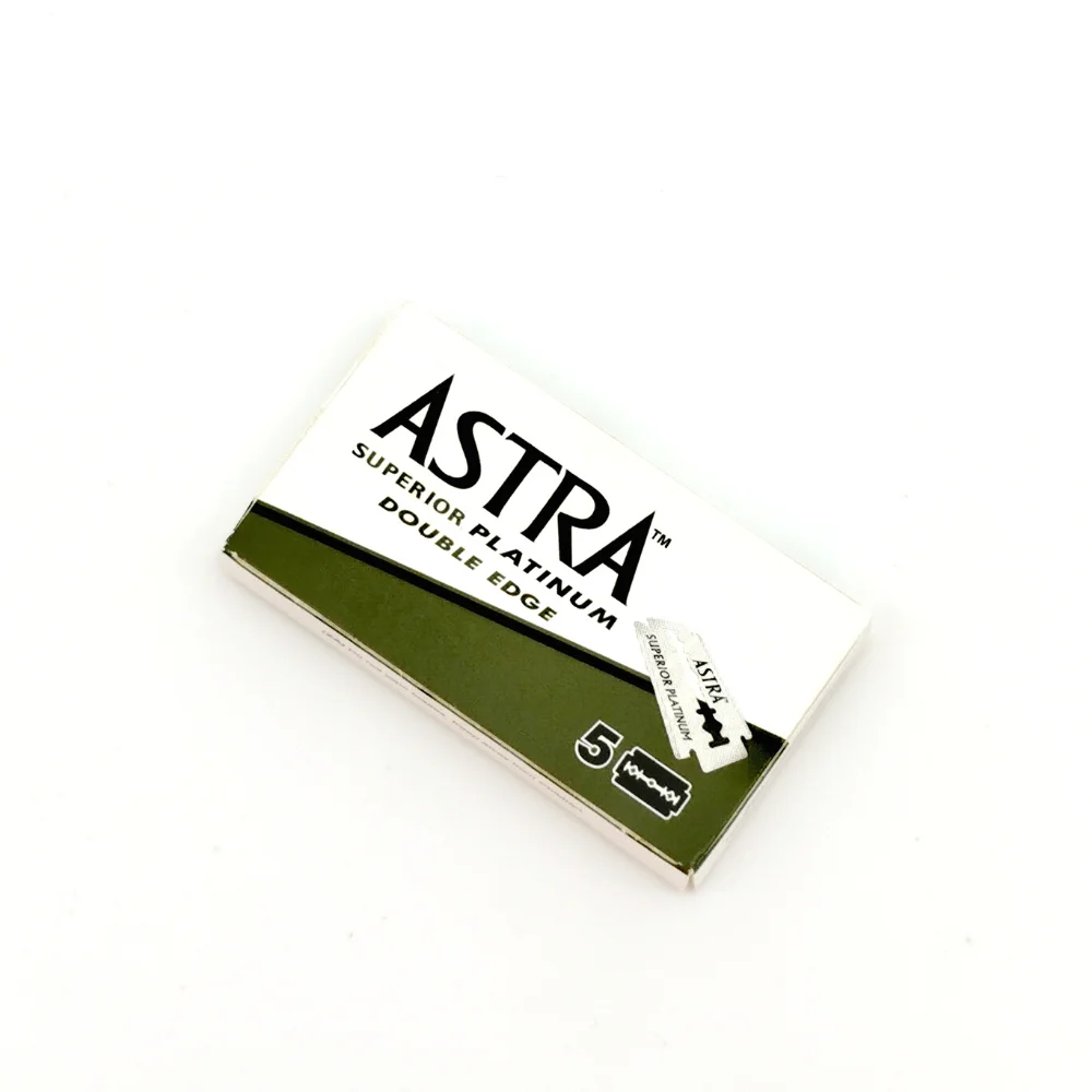 

100 piece 100 Astra Superior Razor Blade Platinum Double Edge Safety Shaving Razor Blades