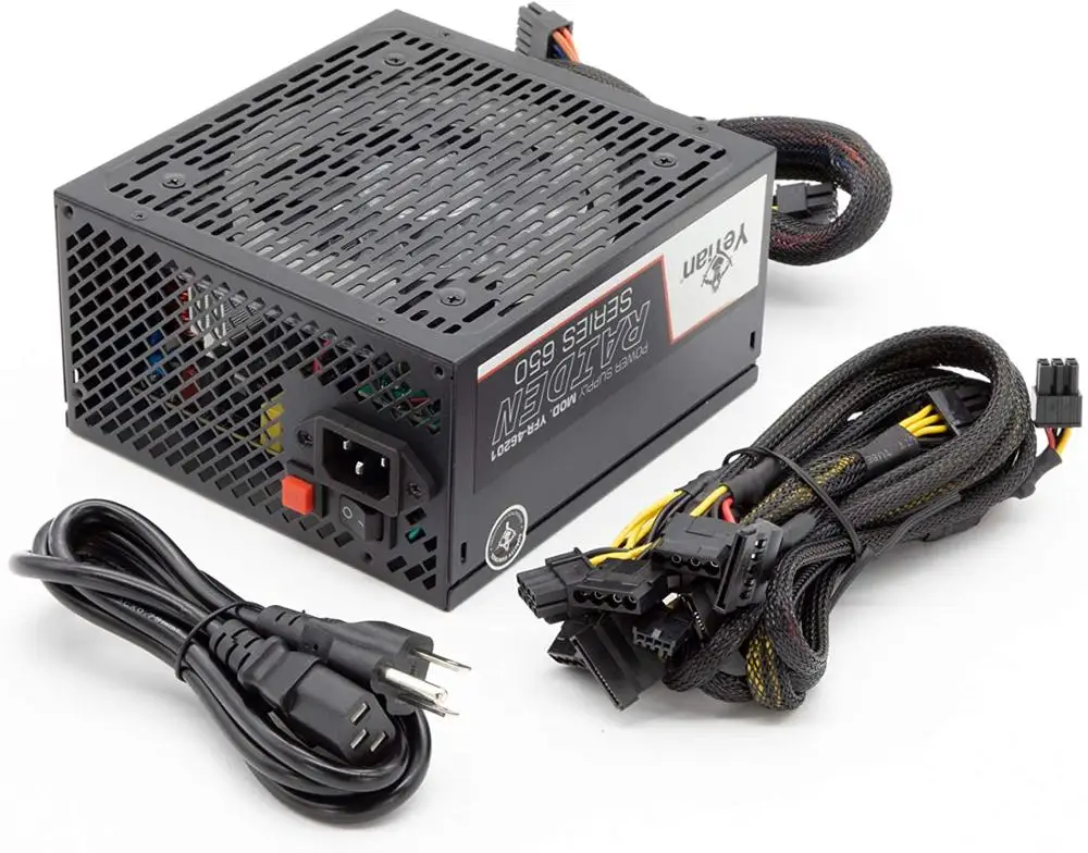 Yeian Райден 80 плюс Бронзовый RGB 650 серии источника питания 12V 650W черный (YFR-46201) |