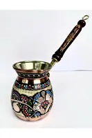 New Production Turkish Coffee Pot Coffee Maker 4-6-8 Person Copper Coffee Maker Cezve Handmade High Quality Ottomon Arabic