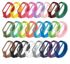 Ремешок силиконовый для Mi band 34 и 56 сменный Браслет для смарт-часов Xiaomi