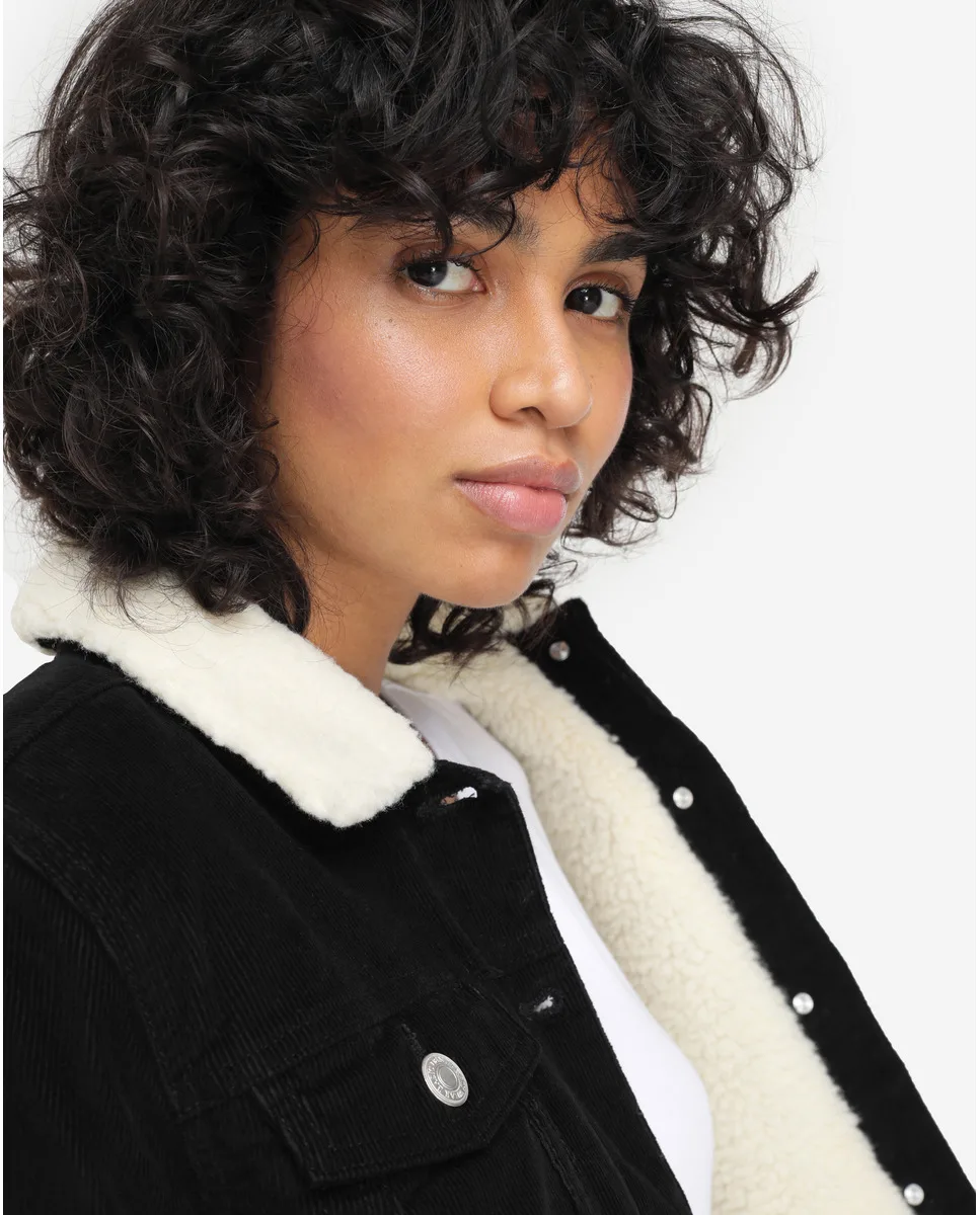 Женская ветровка из вельвета с овечкой|Женские плащи и тренчи| |