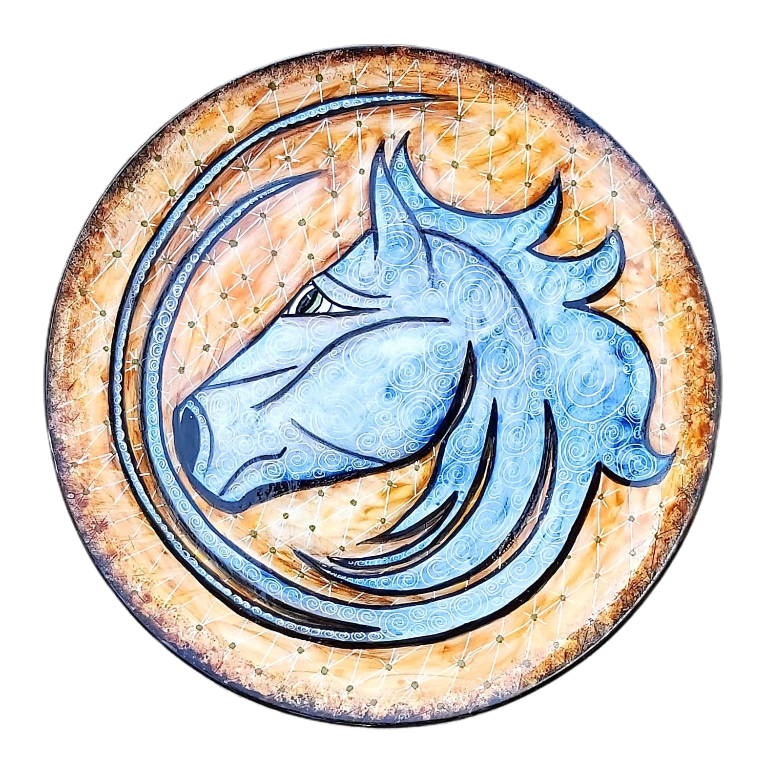 

Finecraft Handmade 100% Original and Original Design Ceramic, Tile Decorative Plate and Box Es-656
