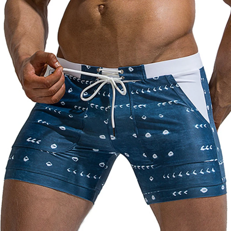 

Cody Lundin Men's Tight Casual Beautiful Fine Printing Design High Elasticity Quick Dry Sandy Beach Swimming Shorts