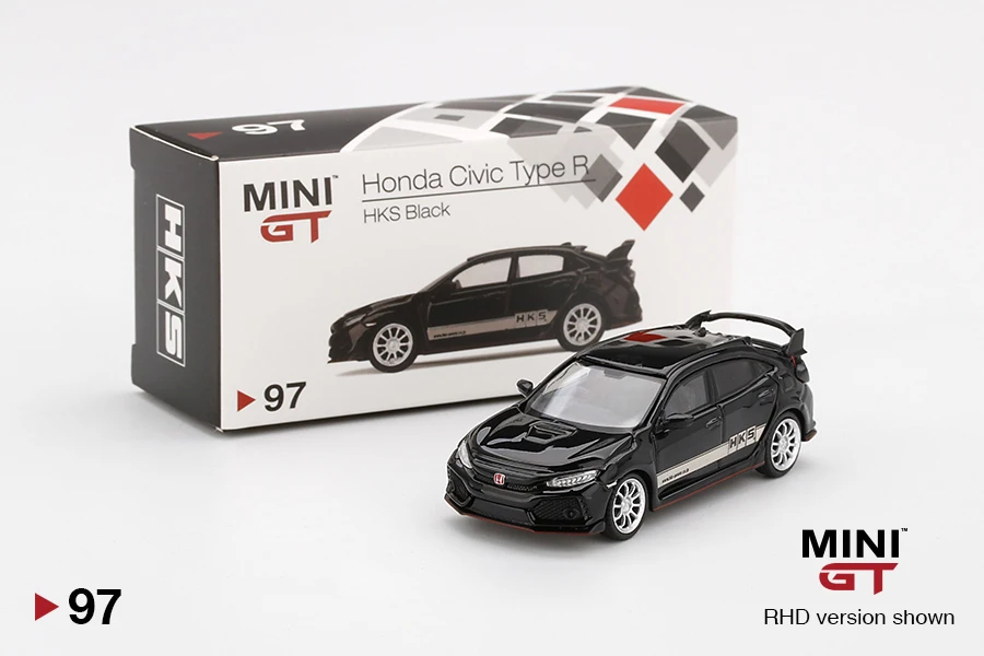 

Minigt 1:64 Honda Civic Тип R HKS черный