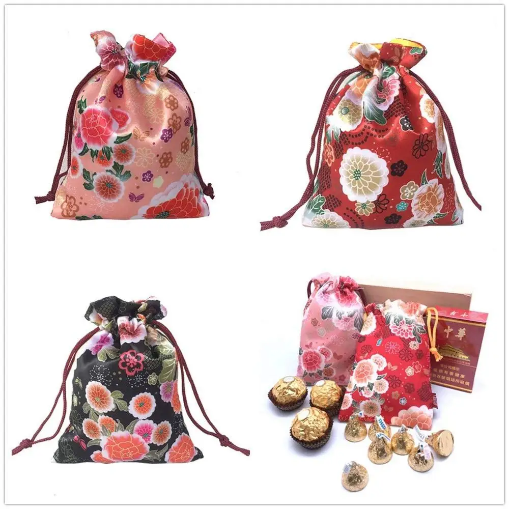 Кимоно с цветочным принтом 16 х12 см 10 шт.|Подарочные сумки и упаковка| |