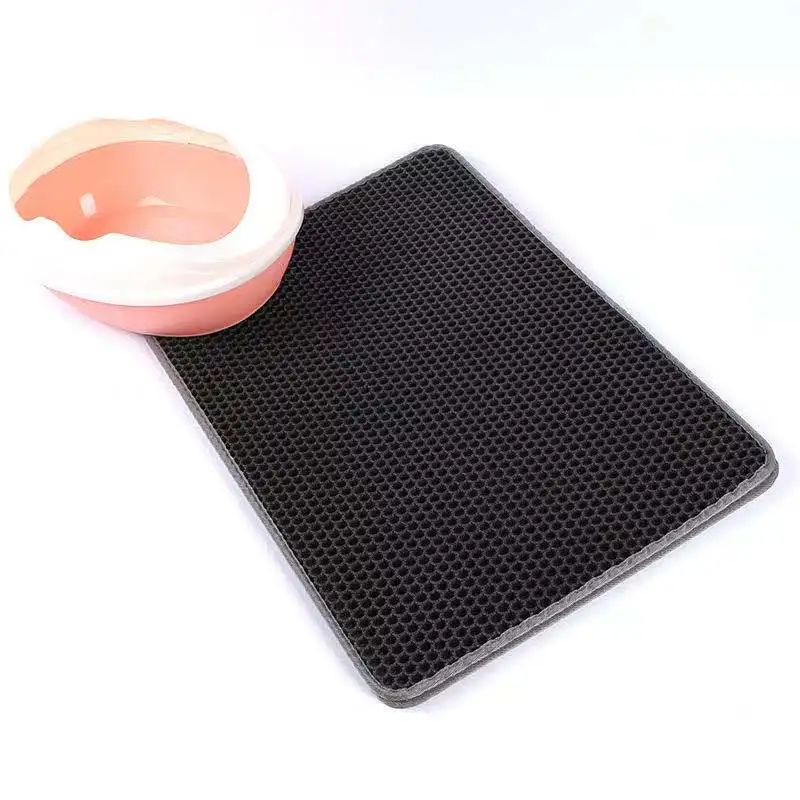 Двухслойный коврик для кошачьего туалета водонепроницаемый кошек с защитой от