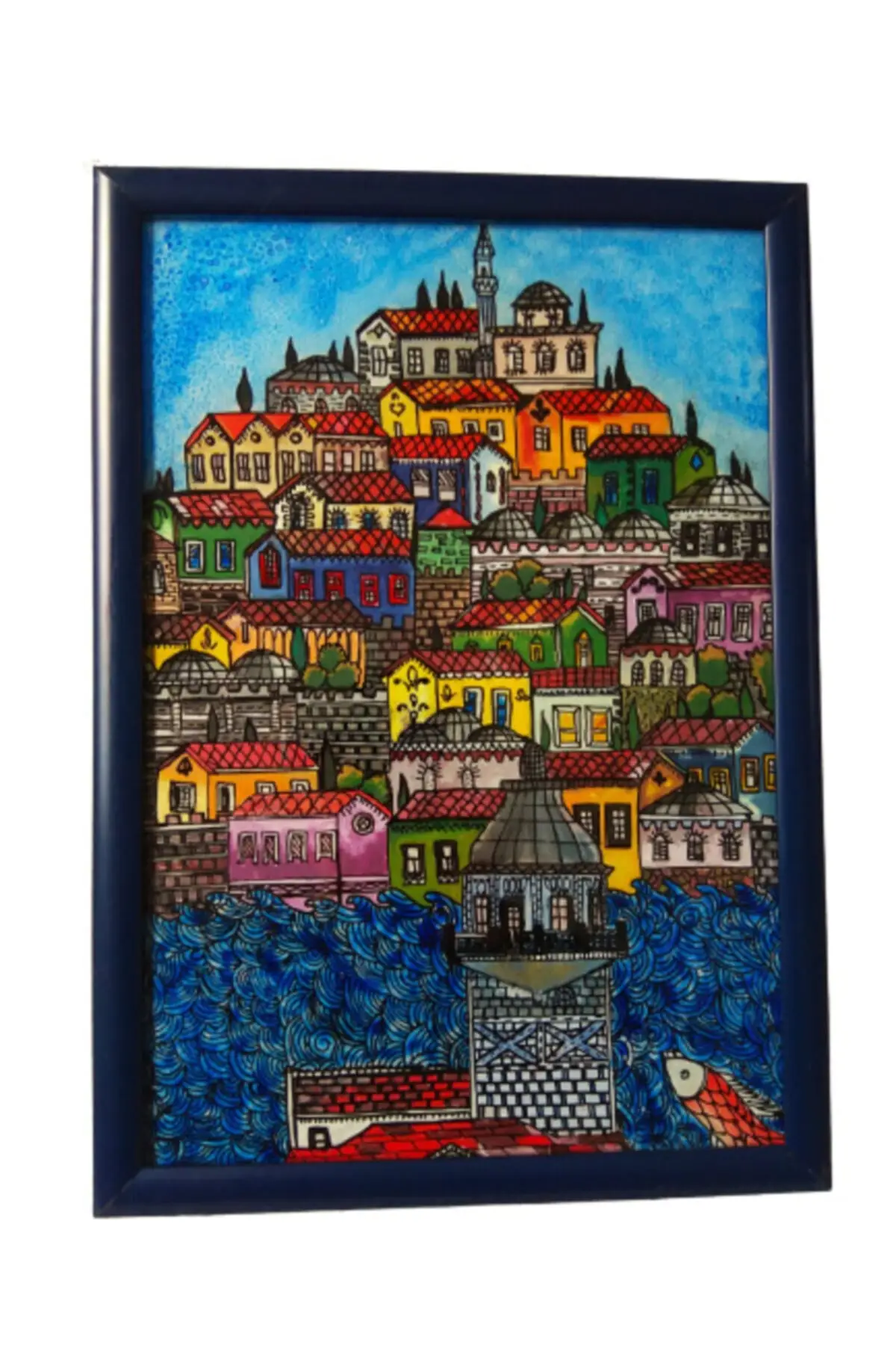 

Acrylic Paint With Glass Ardı Handmade Table