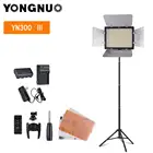 Светодиодный светильник Yongnuo YN300-III 3200K-5500k с цветной температурой для камеры с адаптером переменного тока, светильник для батареи