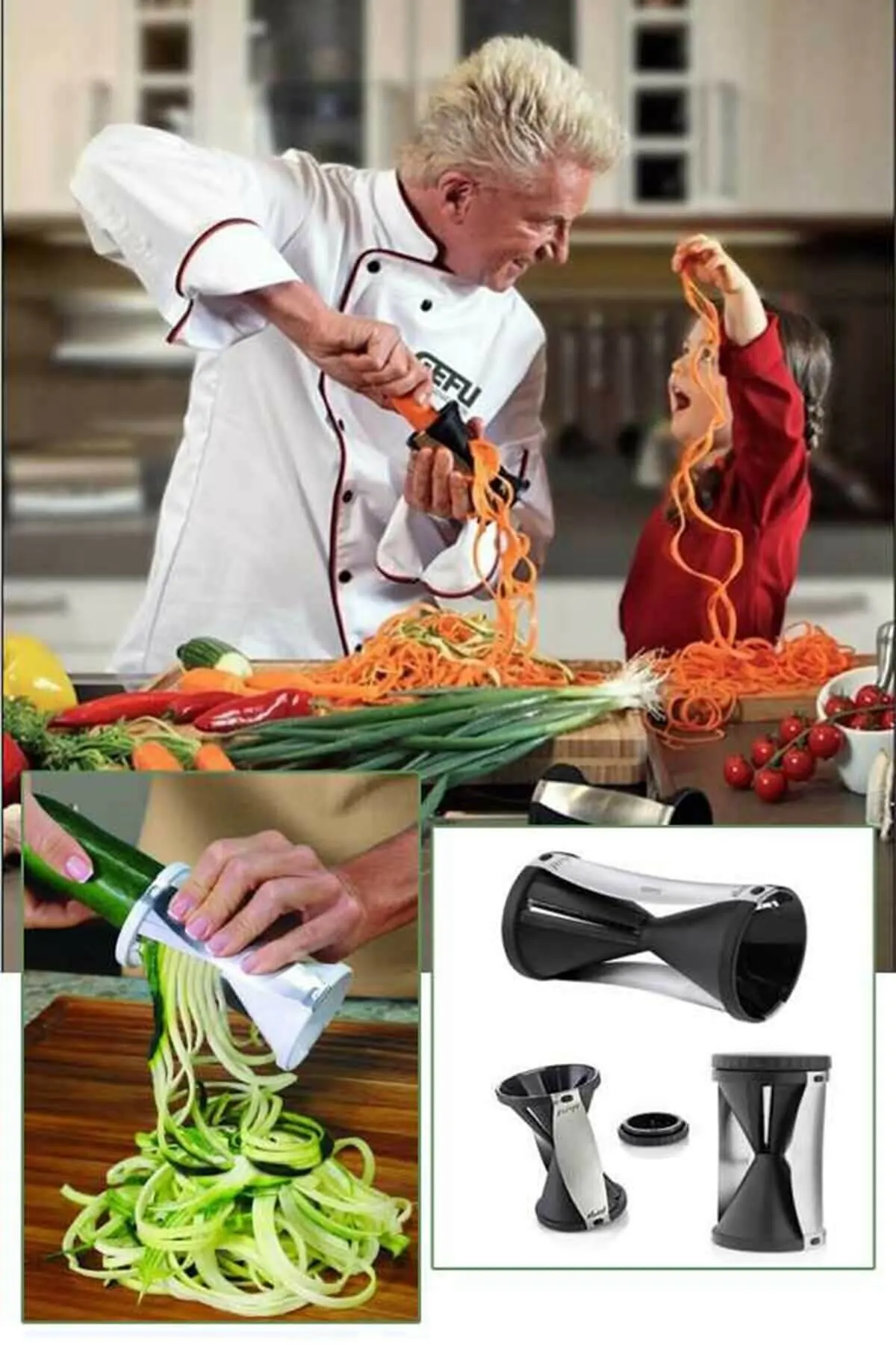 

Спиральная овощерезка, спиральная овощерезка, zucchini, лапша, нож для спагетти, многофункциональная машинка