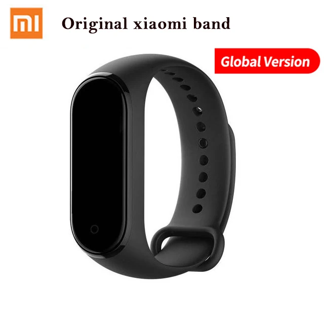 Gloabl Version Xiaomi mi-браслет 4 Smart mi Band цветной экран браслет пульсометр Фитнес Спорт Музыка Bluetooth 50 м водонепроницаемый - Цвет: Gloabl Version