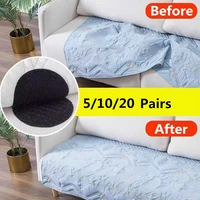51020 pairs strong self adhesive fastener dots magic stickers adhesive hook loop tape for bed sofa mat carpet anti slip pads