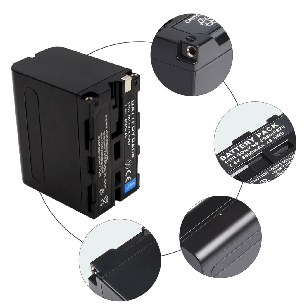 Аккумулятор для Canon LP-E6 6600mAh для Canon EOS7D, CanonEOS 5D, Canon EOS6D, CanonEOS 60D