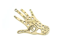 2pcs brass hand charms dainty eye hand pendant earring findings laser cut 31x20 9mm dangle earrings brass jewelry r1447