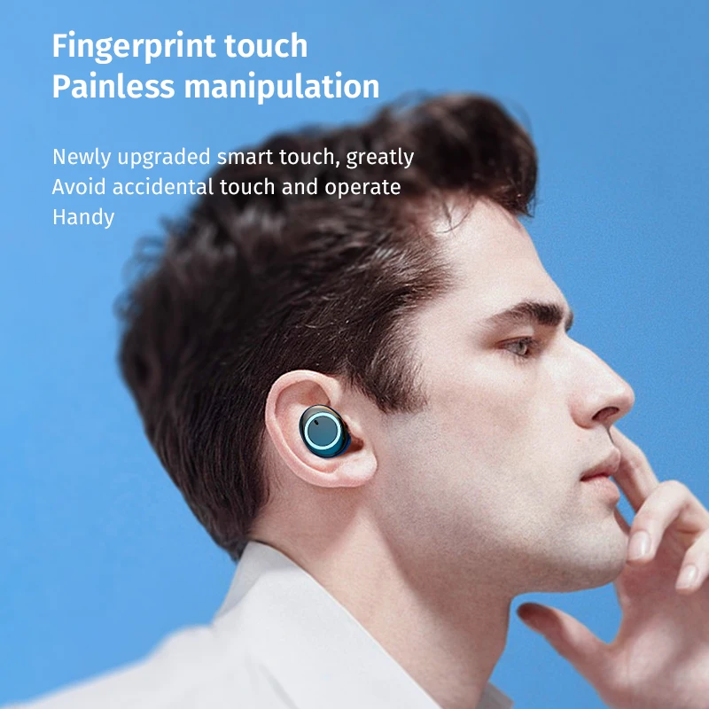 TWS стереонаушники с зарядным устройством и поддержкой Bluetooth 5 1|Наушники