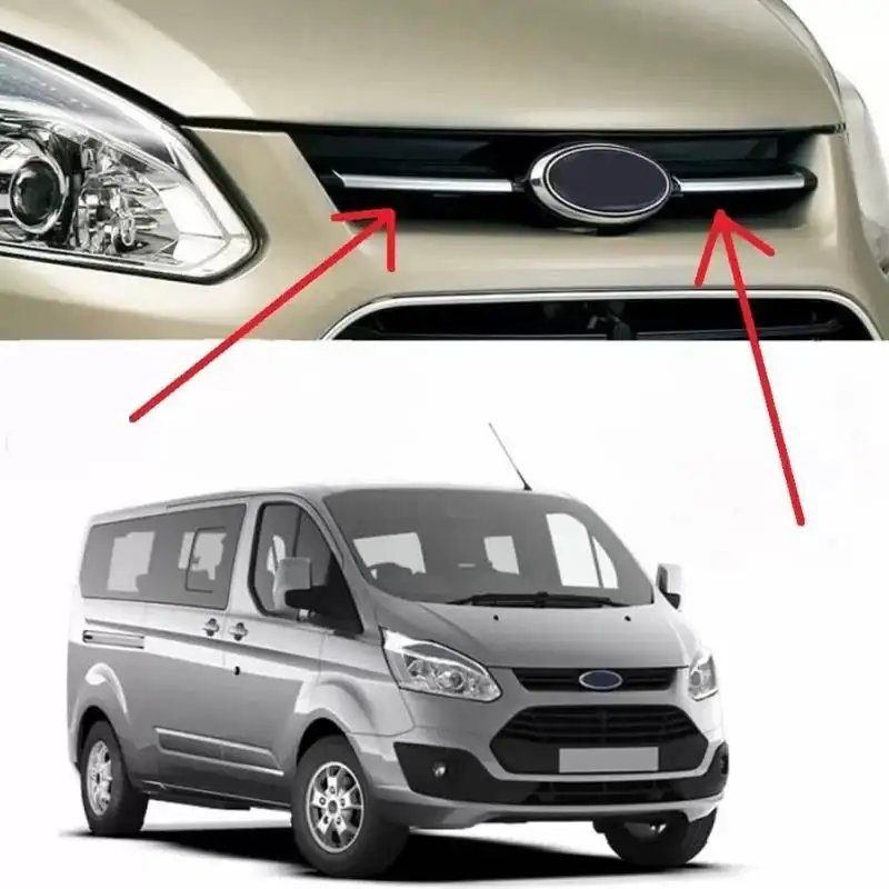

Декоративное покрытие для переднего гриля 2 шт. Для Ford Tourneo Custom 2012-2017