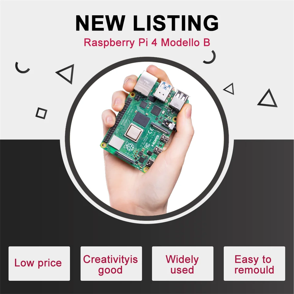 Последние Raspberry Pi 4 Модель B LPDDR4 2G/4G Quad-core Cortex-A72(ARM v8) 64-бит 1,5 Ghz Dual core 4K HDMI Выход Мощность чем 3B