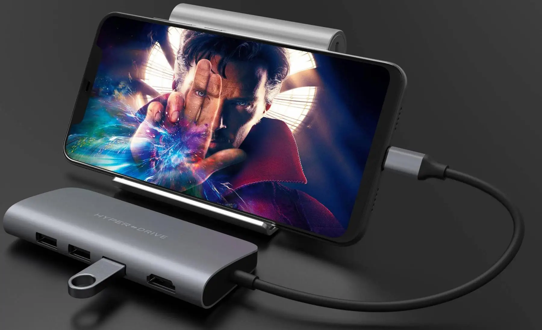 USB-концентратор HyperDrive Power 9-in-1 USB-C HD30F (Grey) | Компьютеры и офис