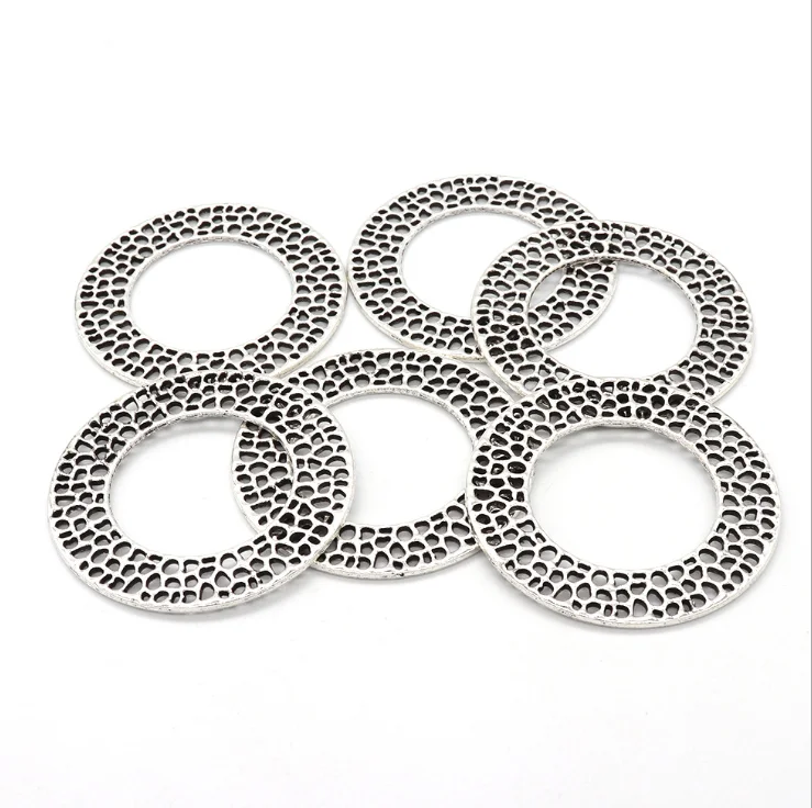 20 штук полый античный серебряный тон/Античная бронзовая подвеска ожерелье