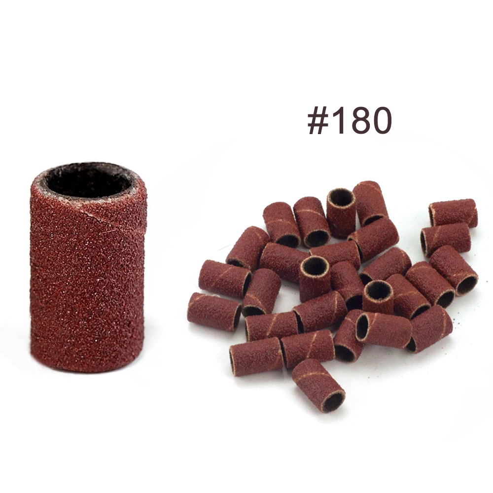 BNG #80 #120 #180 100 шт./упак. шлифовальные круги для маникюра и педикюра фрезер ногтей