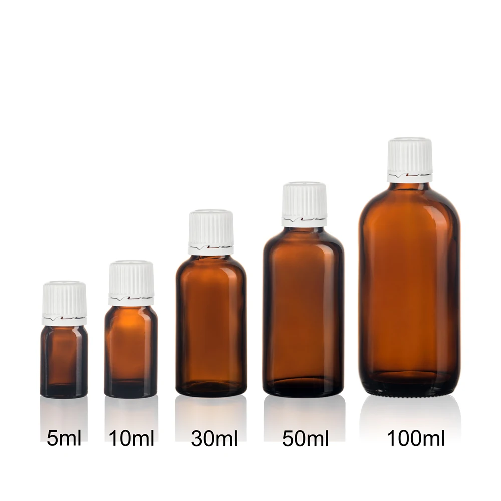 Флаконы стеклянные 5 / 100 мл в комплекте с пластиковой крышкой. - Цена: 12.87