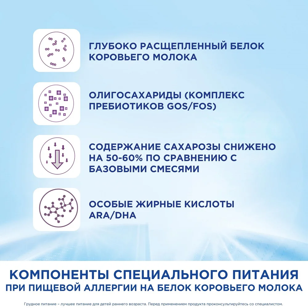 Смесь сухая Nutrilon Пепти Аллергия 800г с 0 месяцев | Мать и ребенок