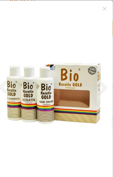 

Bio Keratin Gold Brazilian Blowout Keratin Mini 3-Set 150 ml.