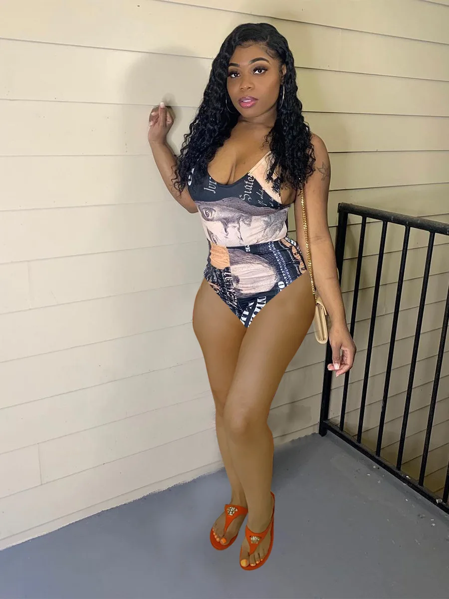 Женский Летний Пляжный комбинезон повседневный облегающий цельный женский боди